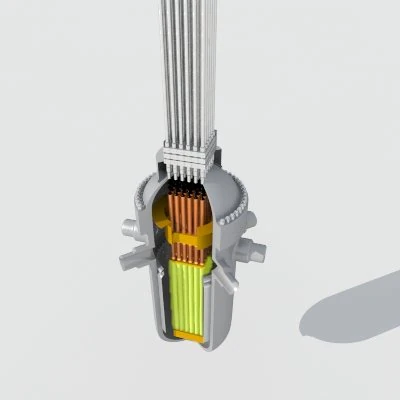 nuclear reactor vessel textured 3D Model .c4d .max .obj .3ds .fbx .stl .blend 