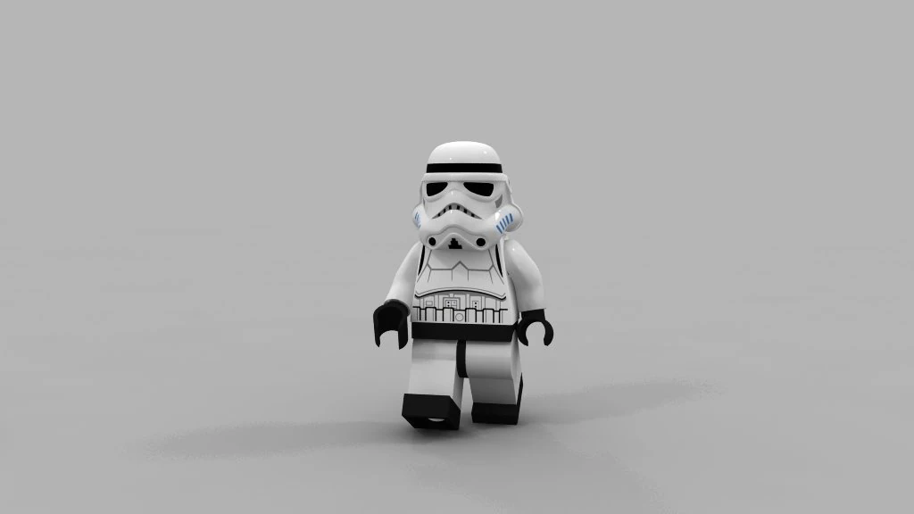 lego stars wars imperial trooper 3D Model .c4d .max .obj .3ds .fbx .stl .blend 