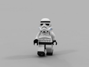 lego stars wars imperial trooper Modello 3D