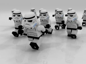 lego stars wars imperial trooper 3D Model
