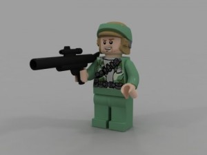 endor rebel trooper with Model 3D