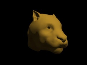 head lion Model 3D