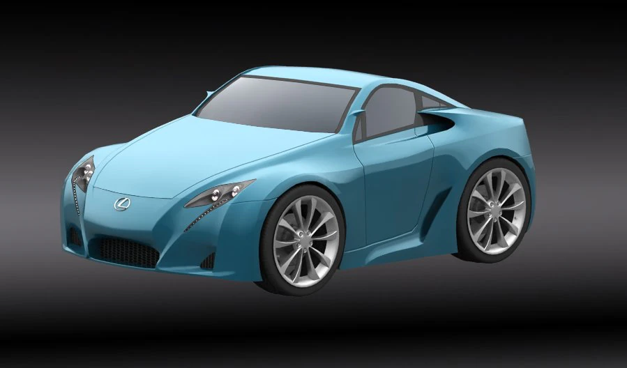 lexus lfa concept 3D Model .c4d .max .obj .3ds .fbx .stl .blend 