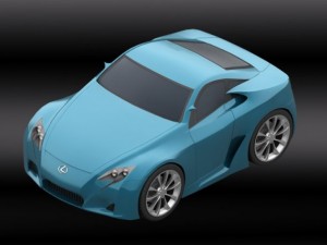 lexus lfa concept Modèle 3D