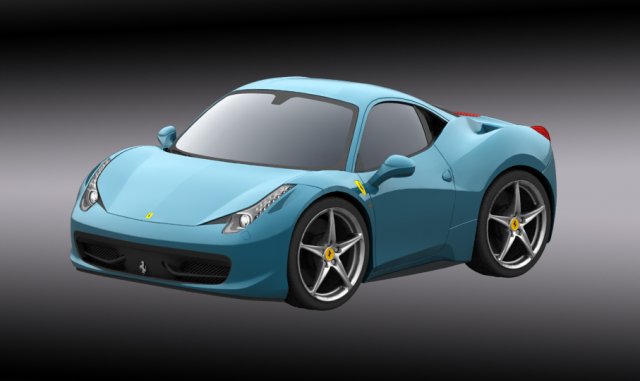 ferrary italy Modelo 3D .c4d .max .obj .3ds .fbx .stl .blend 