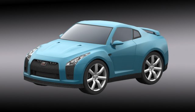 nissan skyline gtr 3D Model .c4d .max .obj .3ds .fbx .stl .blend 