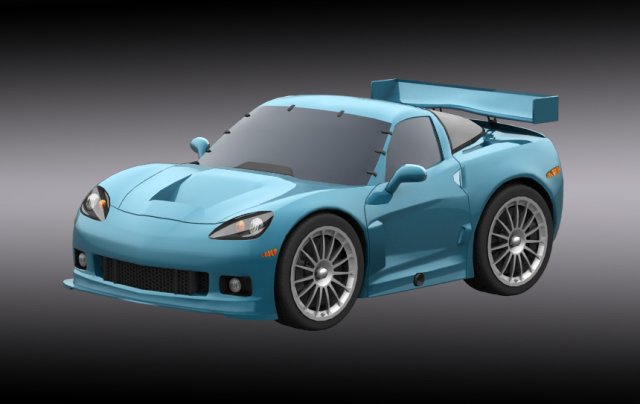 chevrolet corvette Modelo 3D .c4d .max .obj .3ds .fbx .stl .blend 