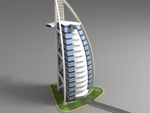 burj al arab 3D-Modell