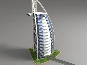 burj al arab 3D Model