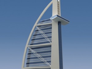 burj al arab 3D-Modell