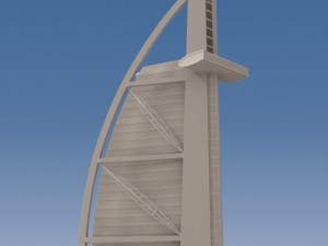 burj al arab 3D-Modell