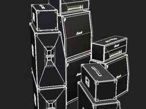 marshall 100jh speakers 3D Model