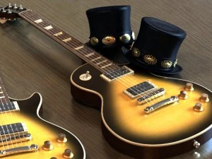 Cappello a cilindro per chitarra Slash Les Paul Modello 3D