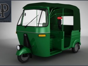 bajaj auto rickshaw 3D Model