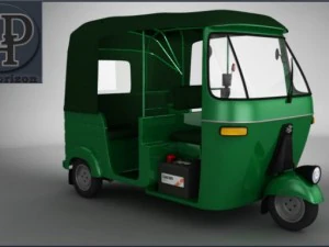 bajaj auto rickshaw 3D Model