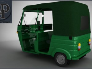 bajaj auto rickshaw Modello 3D