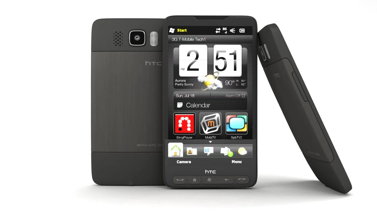 htc mobile phone hd 2 3D Model .c4d .max .obj .3ds .fbx .stl .blend