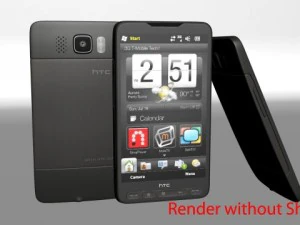 htc mobile phone hd 2 3D Model