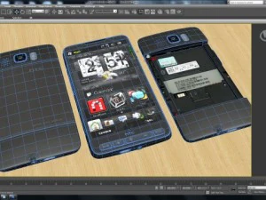 htc mobile phone hd 2 3D Model