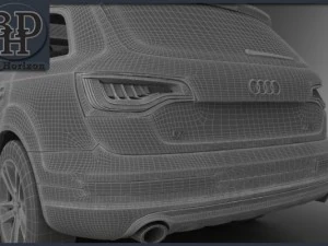 audi q7 2012 3D Model