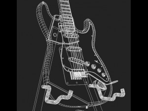 fender stratocaster Model 3D