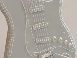 Fender Stratocaster 3D Modell