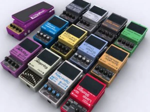 guitar effect collection 3D Model