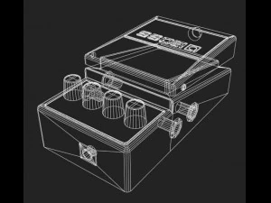 guitar effect collection 3D Model