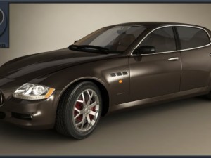 maserati quattroporte 2012 3D Model