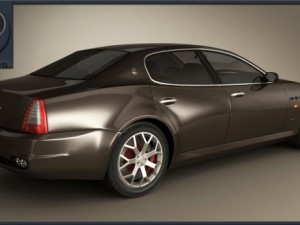 maserati quattroporte 2012 3D 모델