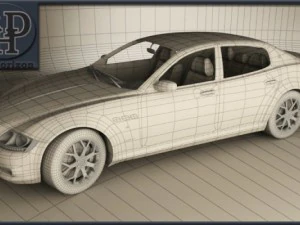 maserati quattroporte 2012 3D Model