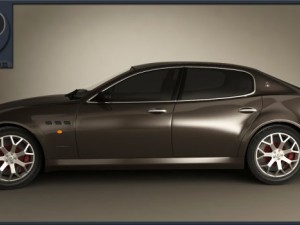 maserati quattroporte 2012 3D 모델