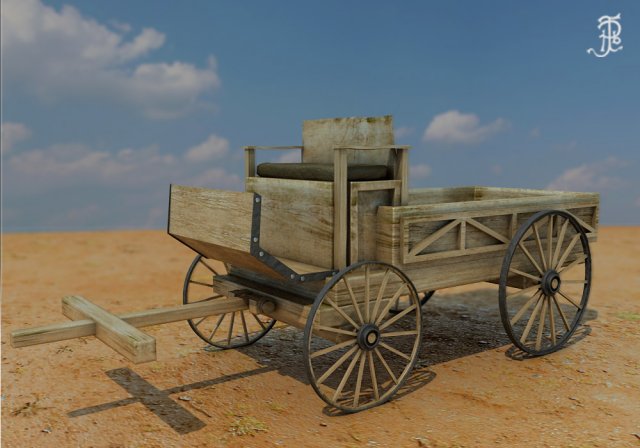 west carriot 3D मॉडल .c4d .max .obj .3ds .fbx .stl .blend