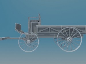 west carriot 3D मॉडल