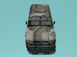gaz2330 tigr woodland version 3D 모델