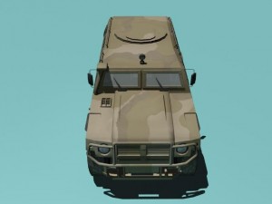 gaz2330 tigr desert version Modèle 3D