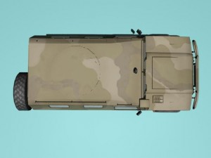 gaz2330 tigr desert version Modèle 3D