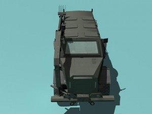 buffalo h mrap woodland version 3D 模型