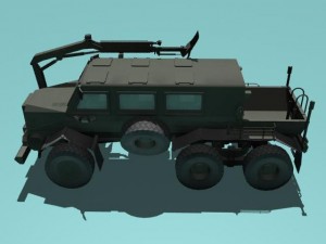 buffalo h mrap woodland version 3D 模型