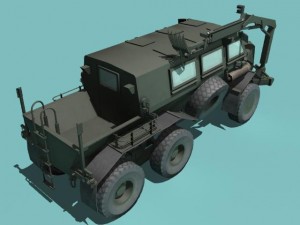 buffalo h mrap woodland version 3D 模型