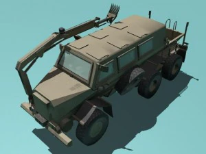 buffalo h mrap desert version 3D Model