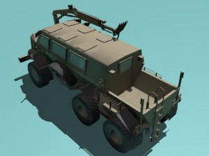 buffalo h mrap desert version 3D 模型