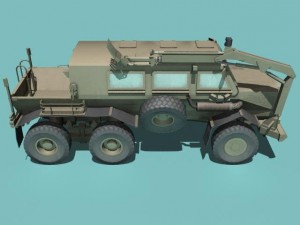 buffalo h mrap desert version 3D 模型