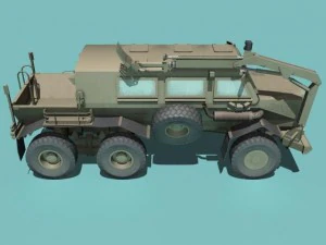 buffalo h mrap desert version 3D Model