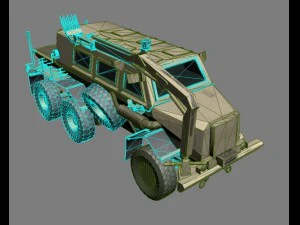 buffalo h mrap desert version 3D Model