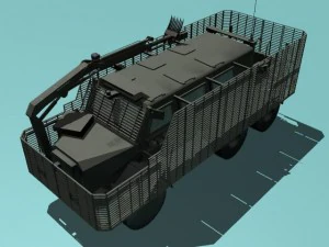 buffalo a2 mrap woodland version 3D Model