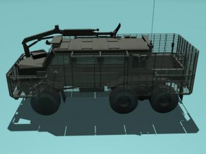 buffalo a2 mrap woodland version Modelo 3D