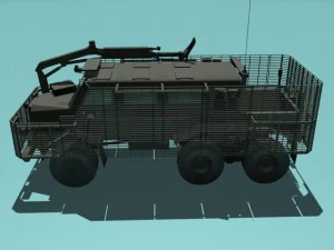 buffalo a2 mrap woodland version 3D Model