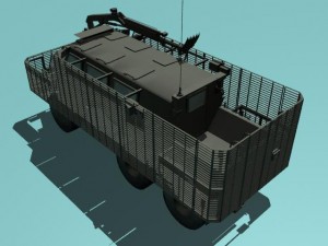buffalo a2 mrap woodland version Modelo 3D