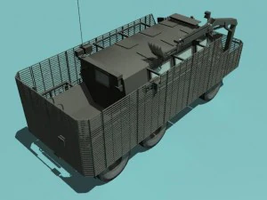 buffalo a2 mrap woodland version 3D Model